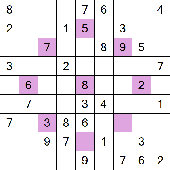 Asterisk Sudoku - Moyen