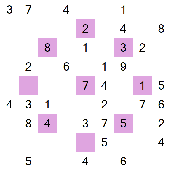 Asterisk Sudoku - Moyen