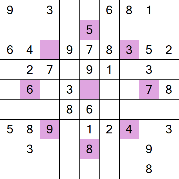 Asterisk Sudoku - Moyen