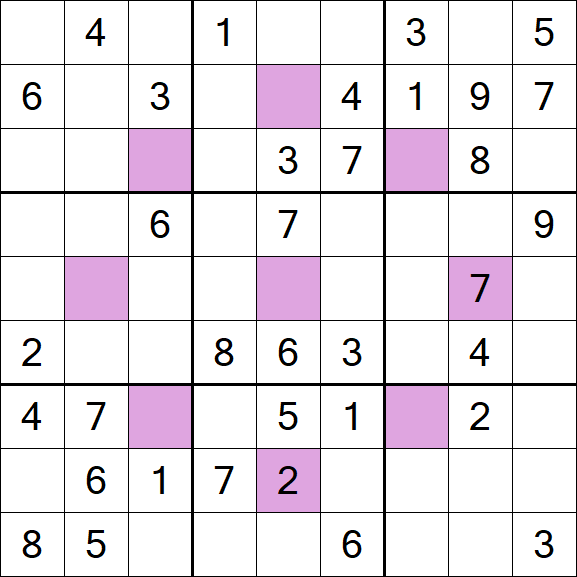 Asterisk Sudoku - Moyen