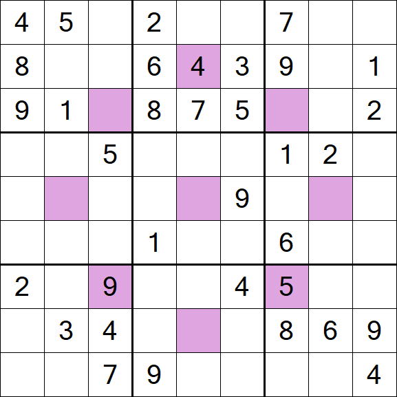 Asterisk Sudoku - Moyen