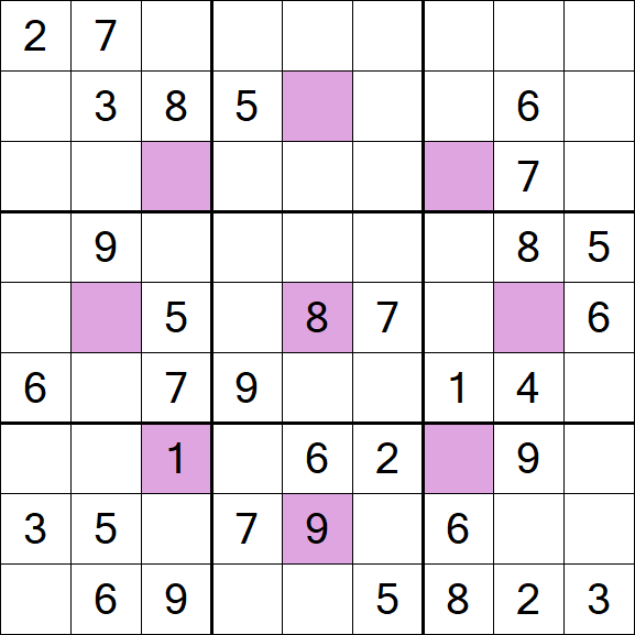 Asterisk Sudoku - Moyen