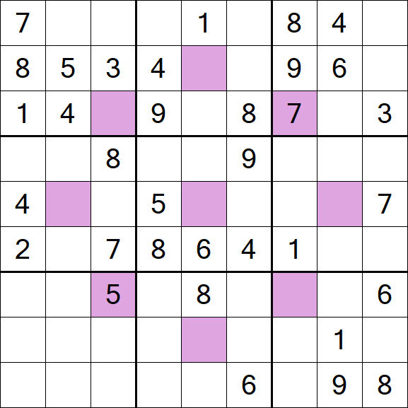 Asterisk Sudoku - Moyen