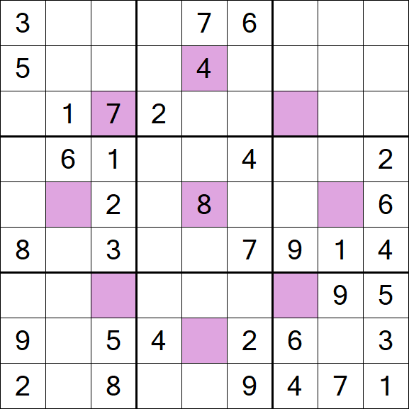 Asterisk Sudoku - Moyen