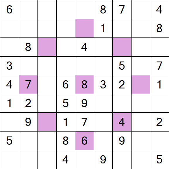 Asterisk Sudoku - Moyen