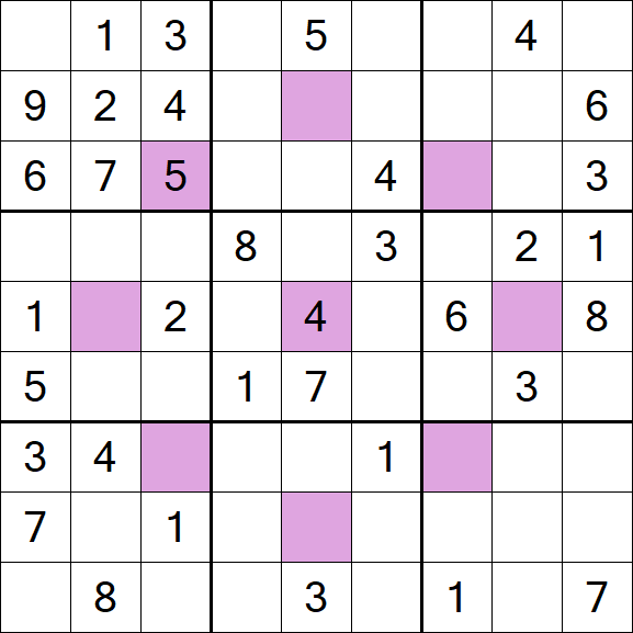 Asterisk Sudoku - Moyen