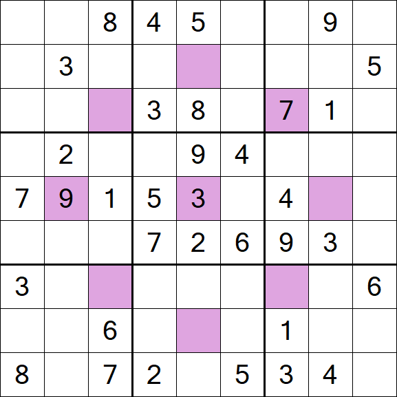Asterisk Sudoku - Moyen