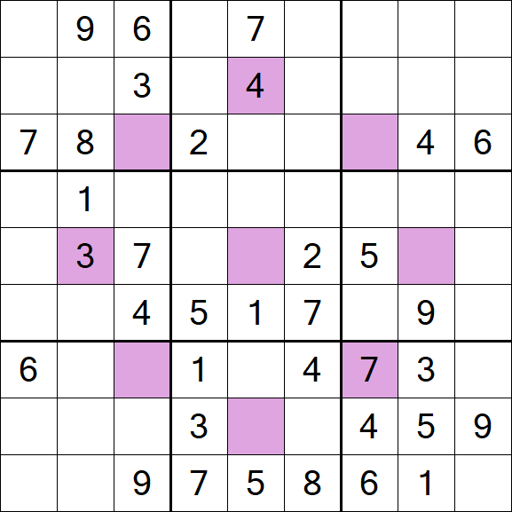 Asterisk Sudoku - Moyen