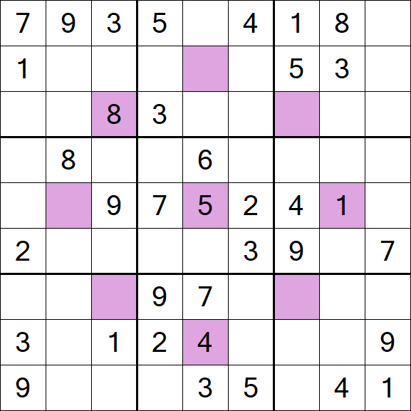 Asterisk Sudoku - Moyen