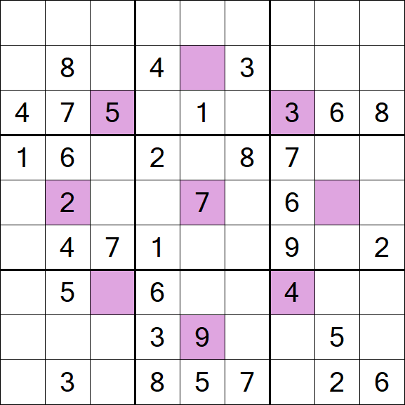 Asterisk Sudoku - Moyen