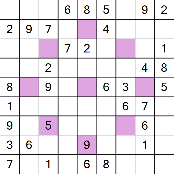 Asterisk Sudoku - Medium