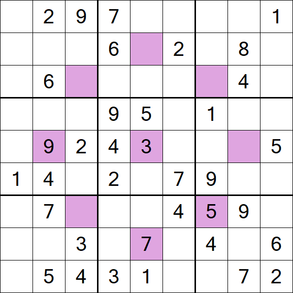 Asterisk Sudoku - Moyen