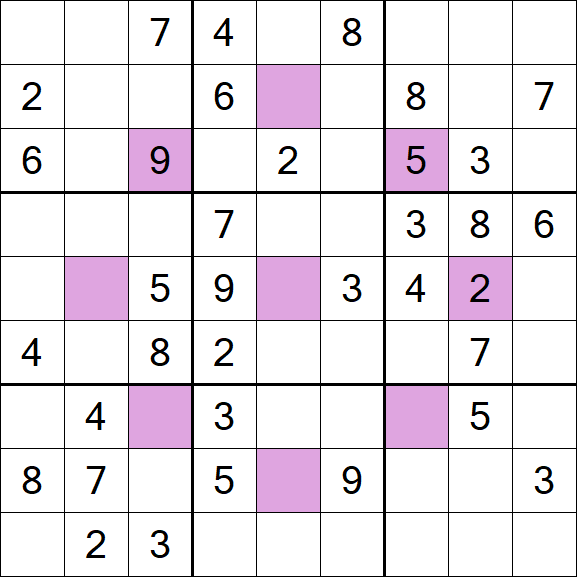 Asterisk Sudoku - Moyen