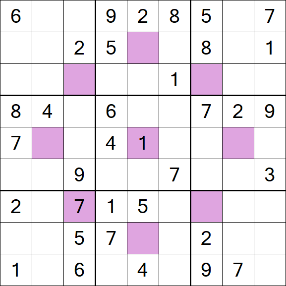 Asterisk Sudoku - Moyen