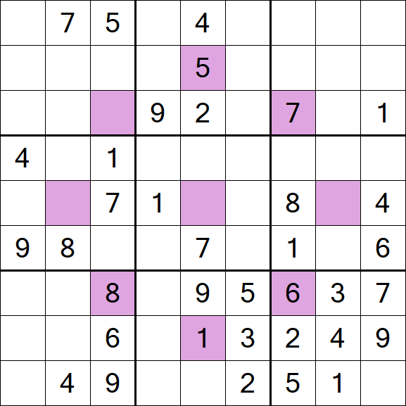 Asterisk Sudoku - Moyen