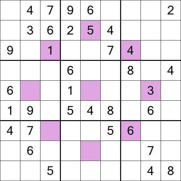 Asterisk Sudoku - Moyen