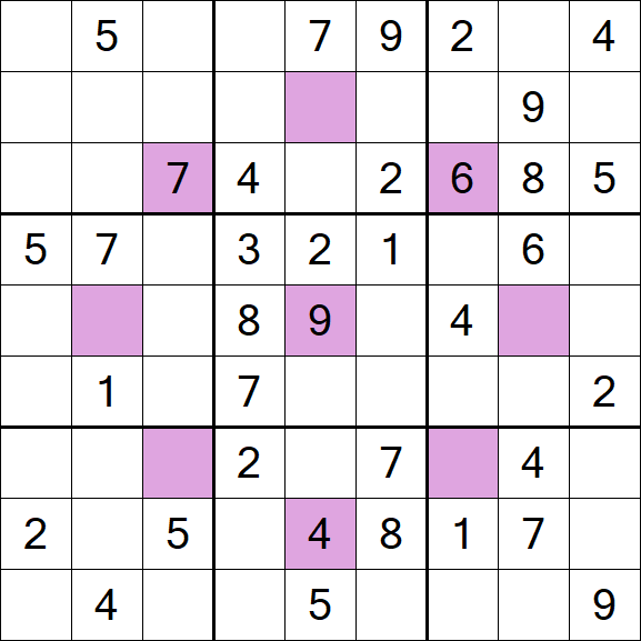 Asterisk Sudoku - Moyen