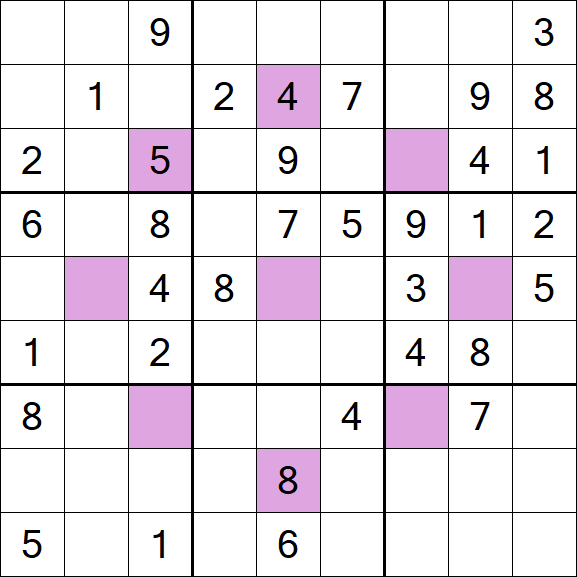 Asterisk Sudoku - Moyen
