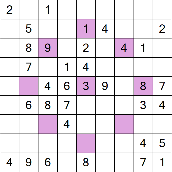 Asterisk Sudoku - Médio