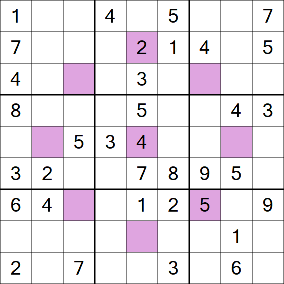 Asterisk Sudoku - Moyen