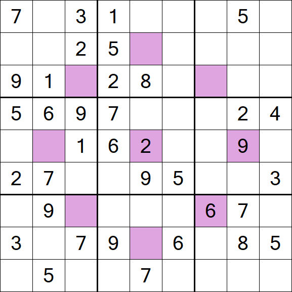 Asterisk Sudoku - Médio