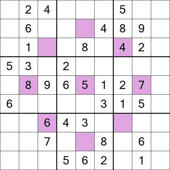 Asterisk Sudoku - Mittel