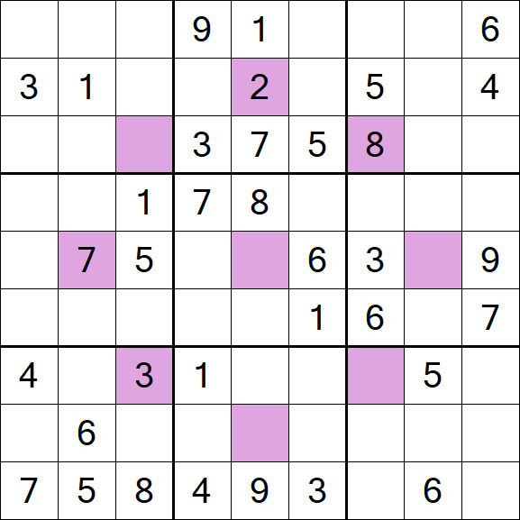 Asterisk Sudoku - Moyen