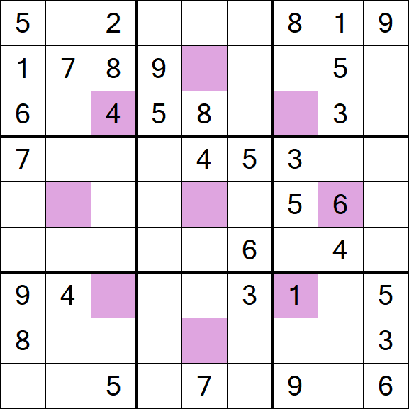 Asterisk Sudoku - Moyen