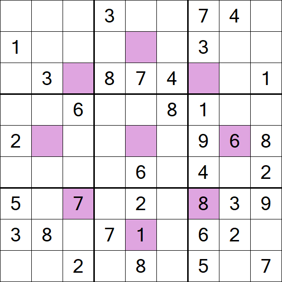 Asterisk Sudoku - Mittel