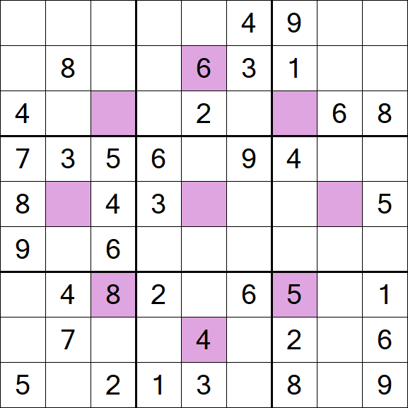 Asterisk Sudoku - Medium