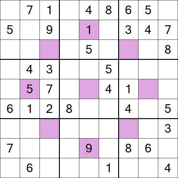 Asterisk Sudoku - Mittel