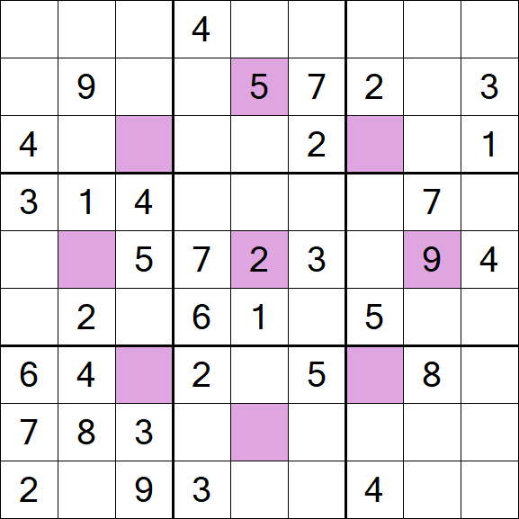 Asterisk Sudoku - Mittel