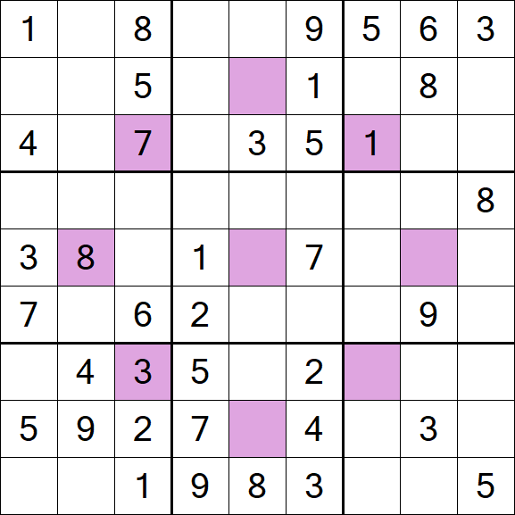 Asterisk Sudoku - Mittel