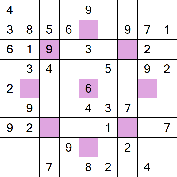 Asterisk Sudoku - Mittel