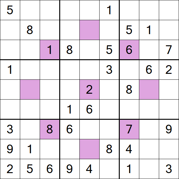 Asterisk Sudoku - Medium