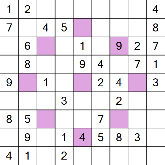 Asterisk Sudoku - Mittel