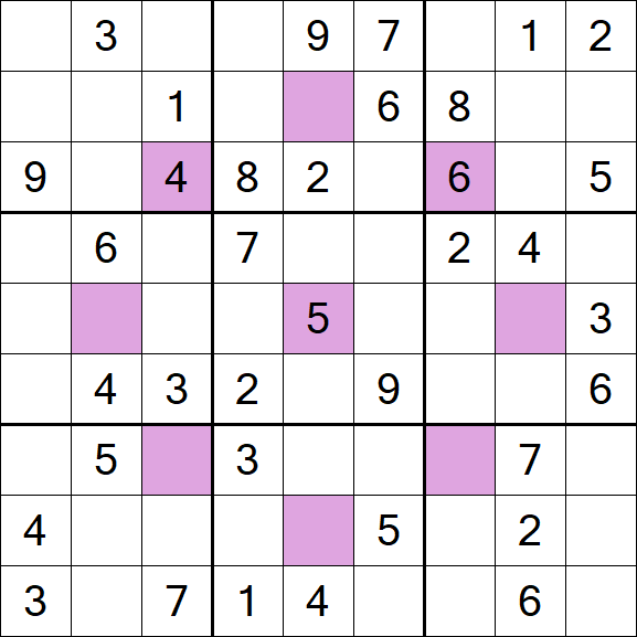 Asterisk Sudoku - Mittel