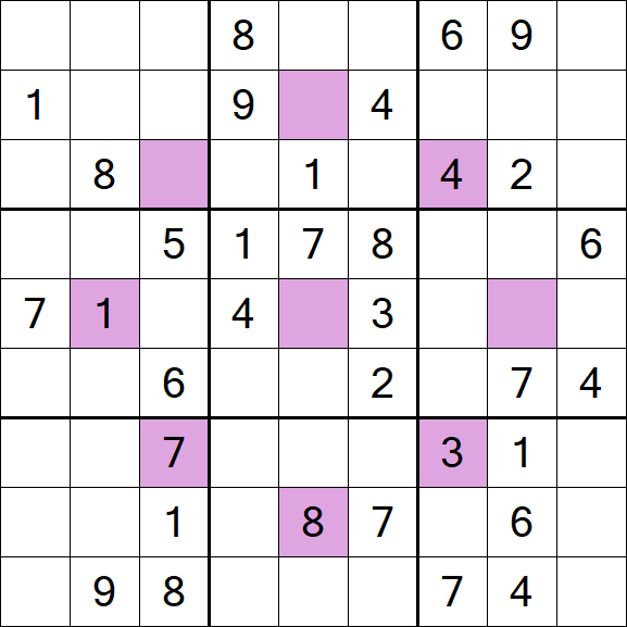 Asterisk Sudoku - Mittel