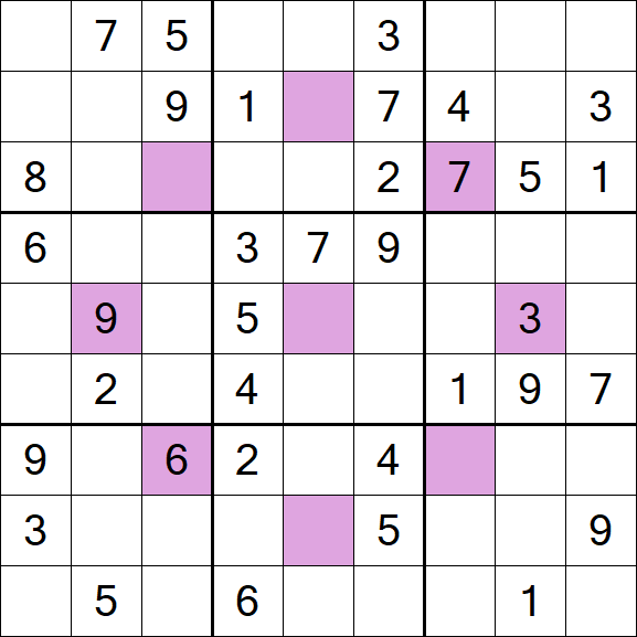 Asterisk Sudoku - Mittel