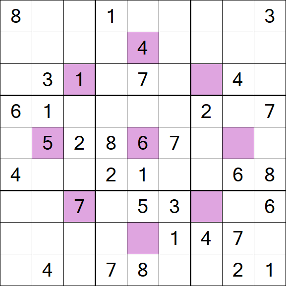 Asterisk Sudoku - Mittel