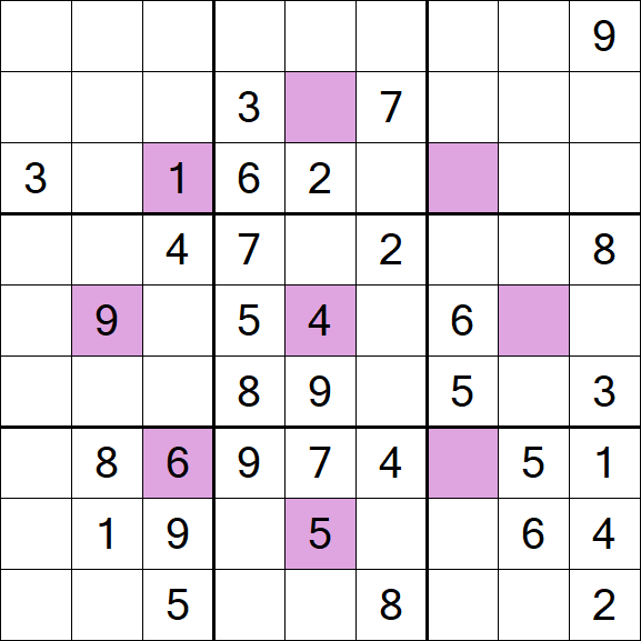 Asterisk Sudoku - Mittel