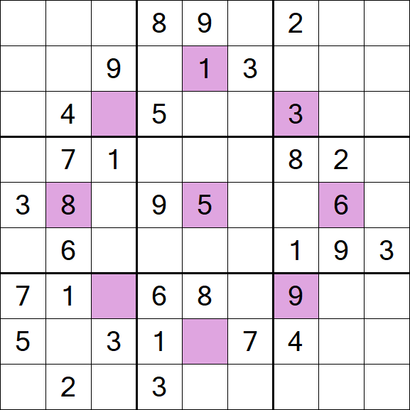 Asterisk Sudoku - Mittel