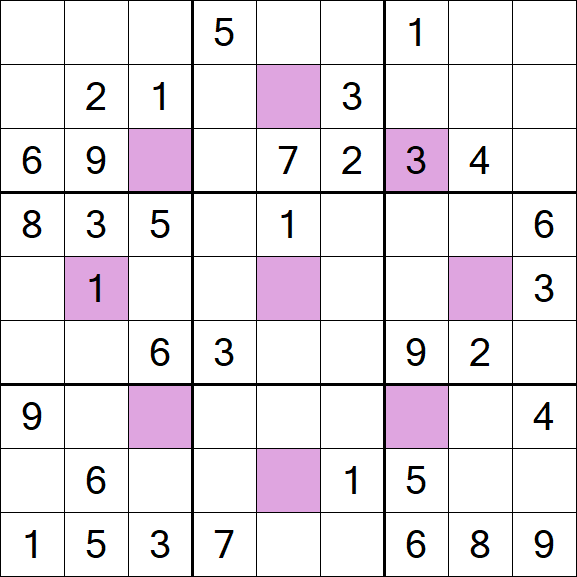 Asterisk Sudoku - Mittel