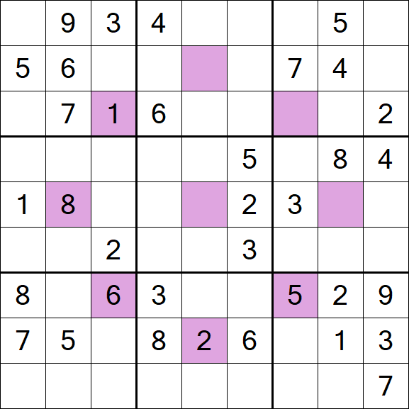 Asterisk Sudoku - Mittel