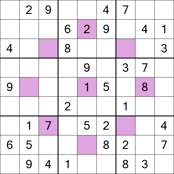Asterisk Sudoku - Mittel
