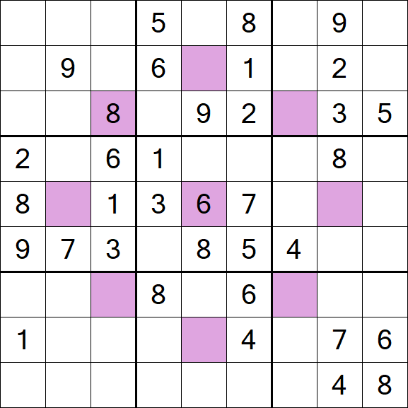 Asterisk Sudoku - Moyen