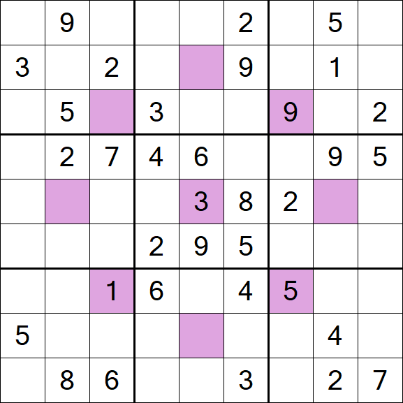 Asterisk Sudoku - Moyen