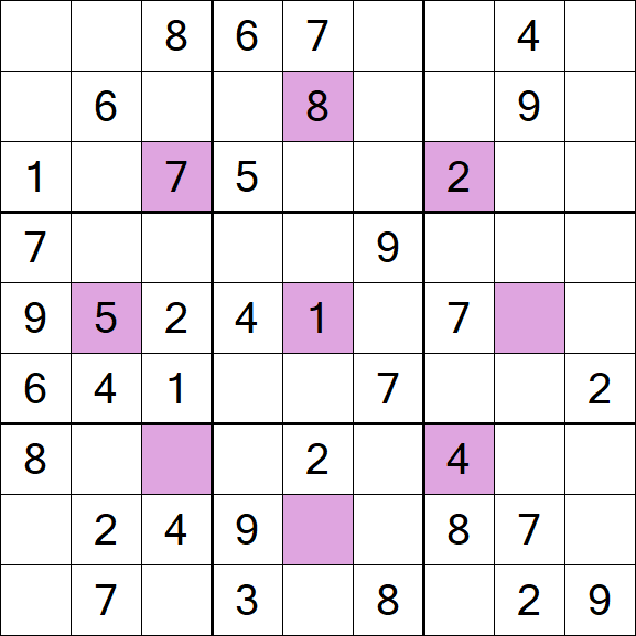 Asterisk Sudoku - Moyen