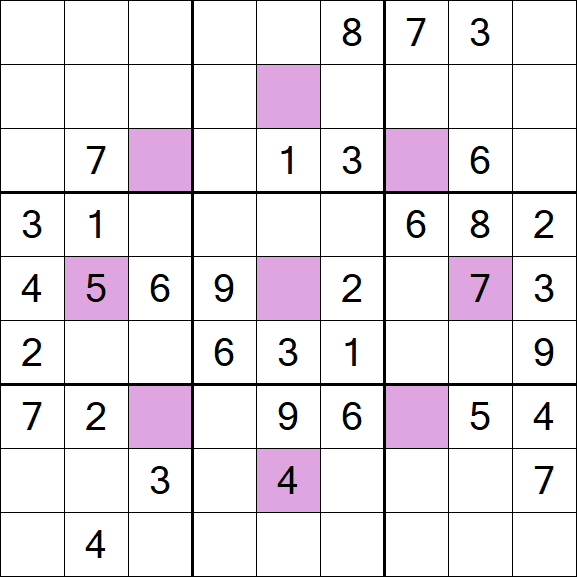 Asterisk Sudoku - Moyen