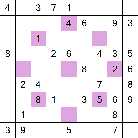 Asterisk Sudoku - Medio